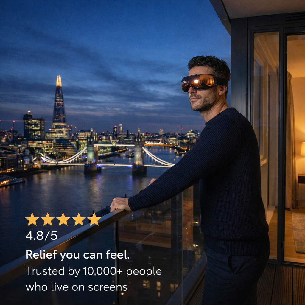 EYORA Ocular Recovery Massager | E1 Bio-Heat & Compression